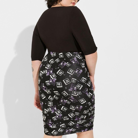 Torrid Black and Purple Beetlejuice Dress - Picture 2 of 6